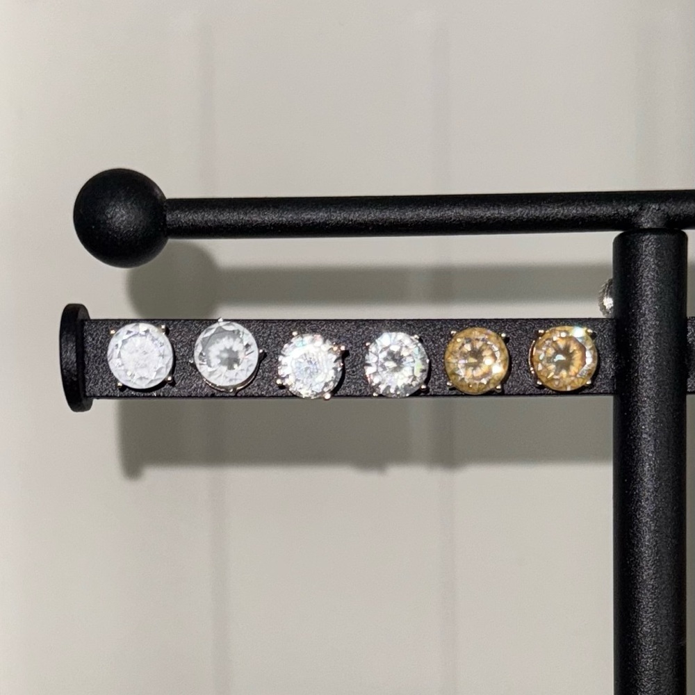 EUC Bundle of Three 1cm Stud Earrings